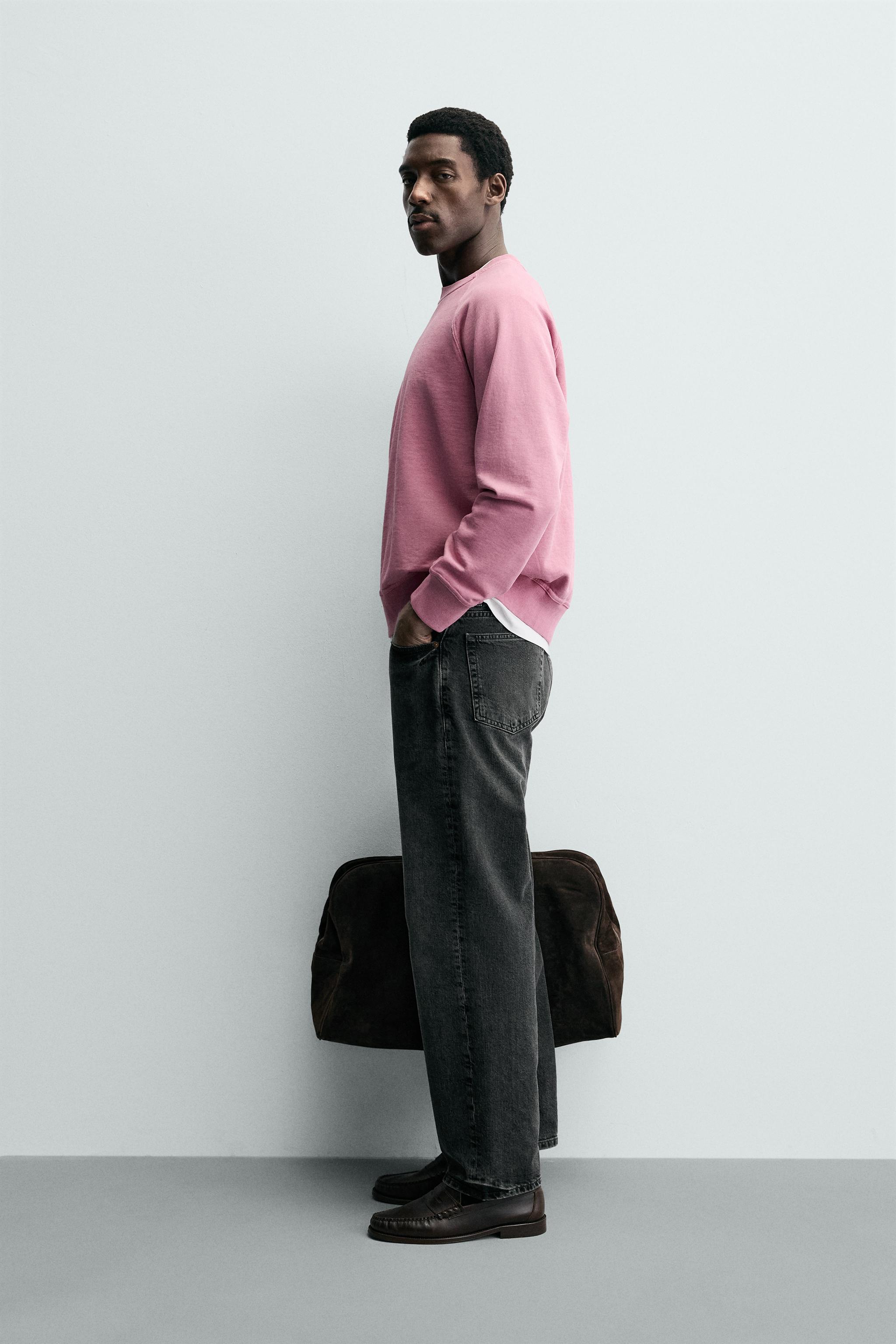 BASIC WASHED CREWNECK SWEATSHIRT
